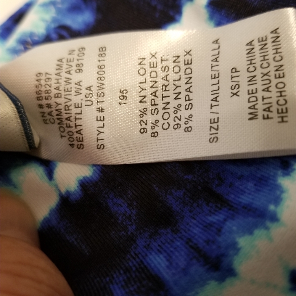 Tommy Bahama  Women Swim Bottom Reversible Navy Size XS UPF 50 NWT - Picture 3 of 8